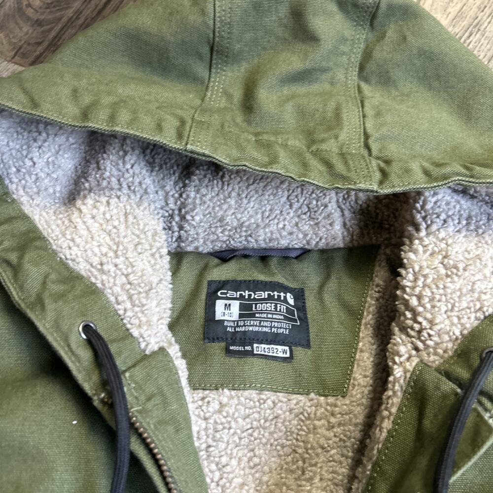 Vintage Y2K Carhartt WJ141 LOV Green Sierra Jacket Women's Medium - Picture 3 of 6